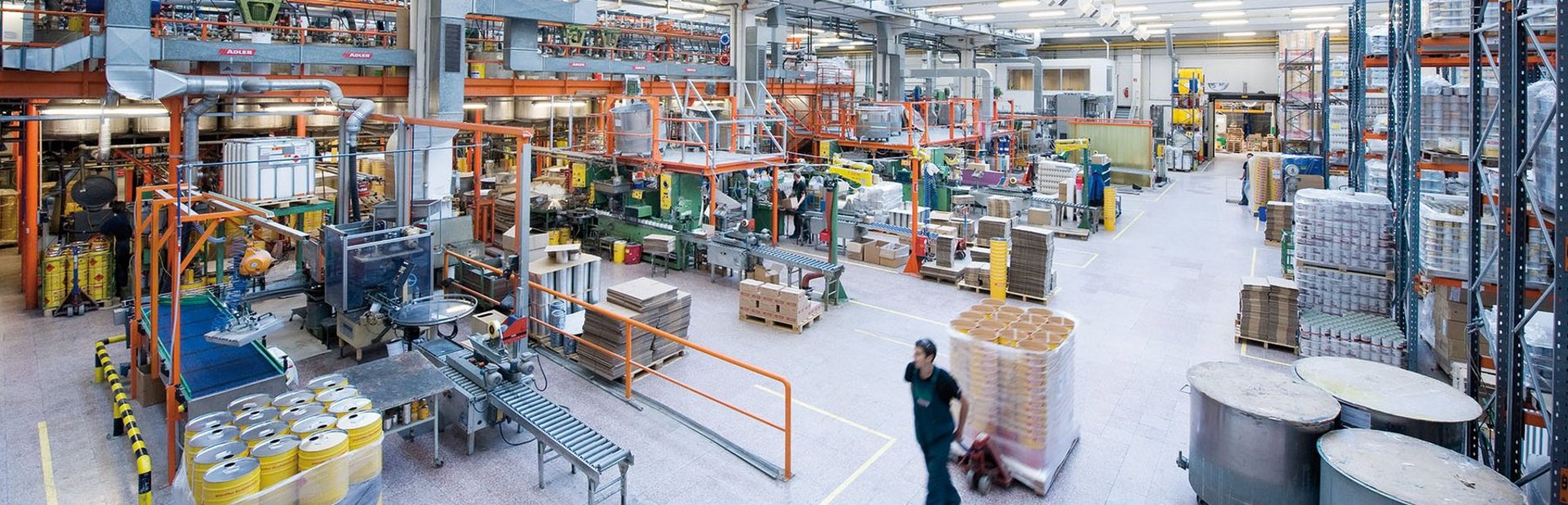 Production hall at ADLER Lacke