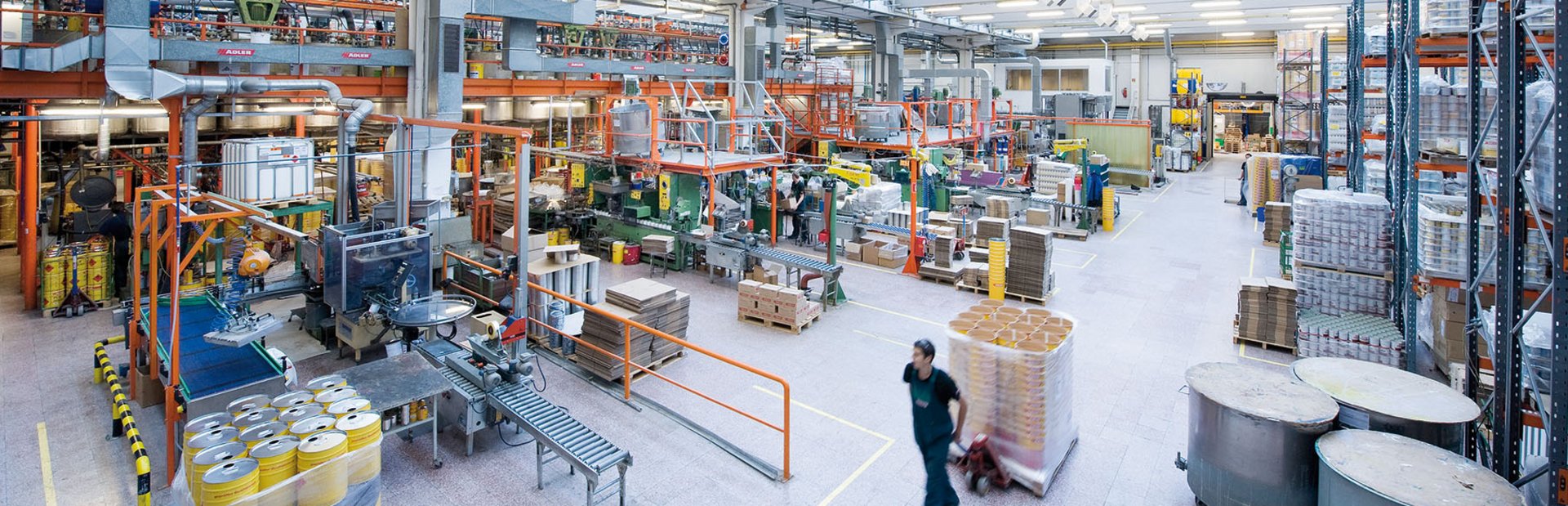 Production hall at ADLER Lacke