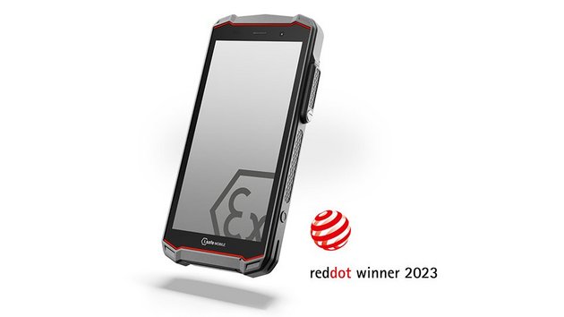 5G ATEX IECEx Smartphone IS540.1 awarded with Red Dot Design Award 2023 5G ATEX IECEx Smartphone IS540.1 with Red Dot Winner 2023 Logo